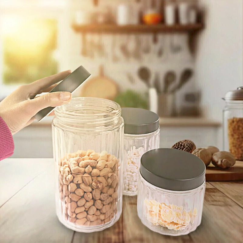 Conjunto potes de Vidro - 3 peças