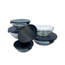 Conjunto 10 Potes de Vidro Hermeticos Com Tampa