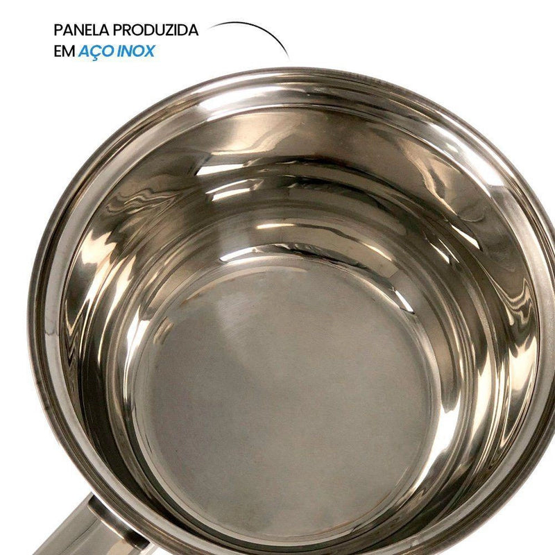 Conjunto de Panelas Inox - 5 Peças