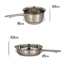 Conjunto de Panelas Inox - 5 Peças