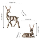 Decoração de Mesa Estátua Cervo 2 Peças em Resina